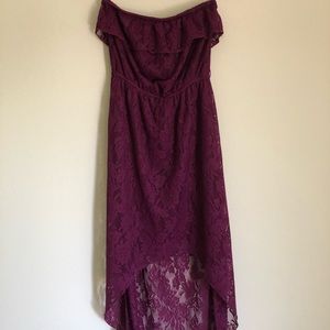 Trixxi high-low lace dress